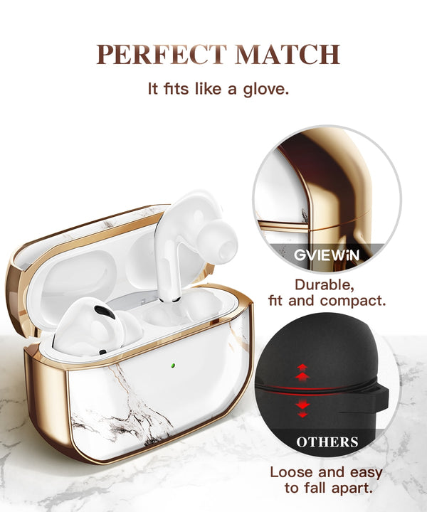 Earphone Case For Airpods Pro Case 360 Degree Protective Marble Case Cover Compatible with Apple AirPods Pro (2019) | Vimost Shop.