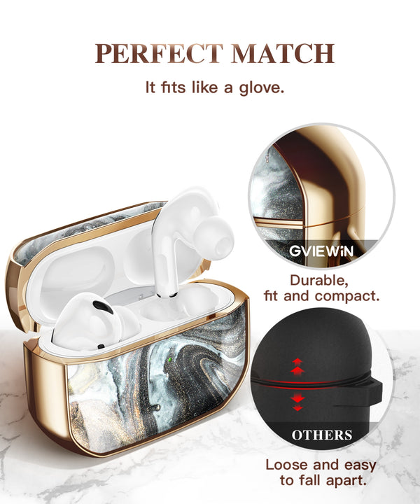 Earphone Case For Airpods Pro Case 360 Degree Protective Marble Case Cover Compatible with Apple AirPods Pro (2019) | Vimost Shop.