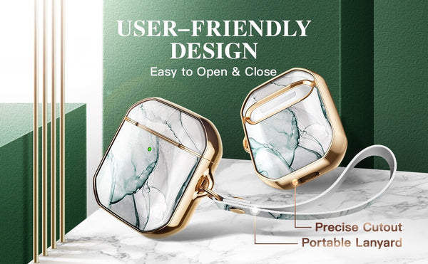 Earphone Case For Airpods Pro Case 360 Degree Protective Marble Case Cover Compatible with Apple AirPods Pro (2019) | Vimost Shop.