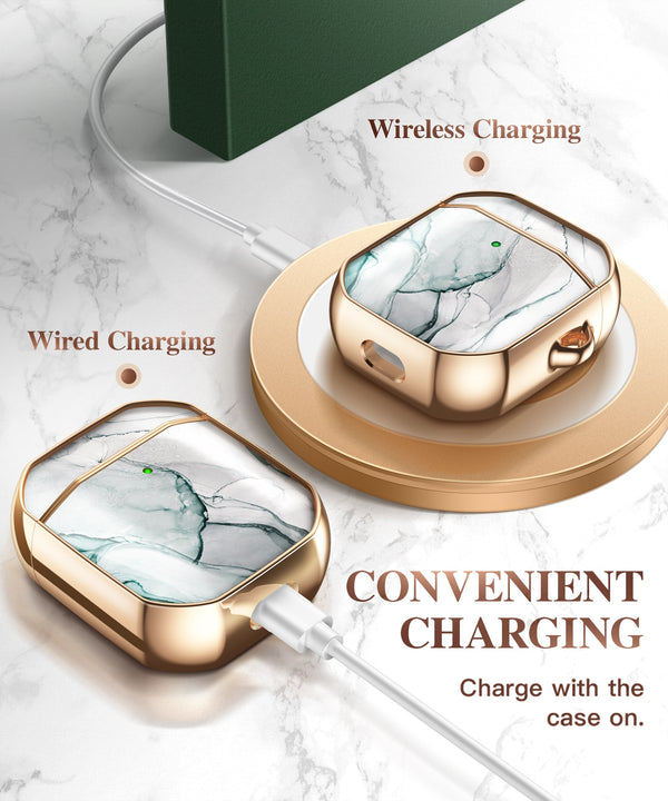 Earphone Case For Airpods Pro Case 360 Degree Protective Marble Case Cover Compatible with Apple AirPods Pro (2019) | Vimost Shop.