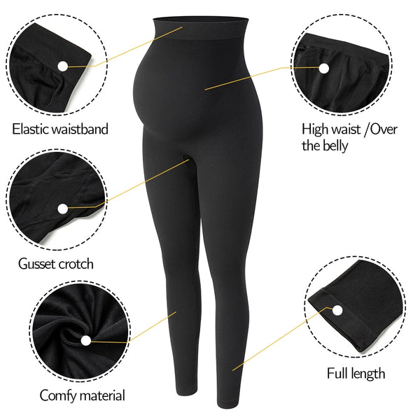 Maternity Leggings High Waist Belly Support Leggins for Pregnant Women Pregnancy Skinny Pants Body Shaping Postpartum Trousers | Vimost Shop.
