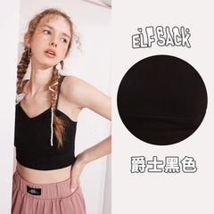 Solid Pure Minimalist Casual Stylish Crop Tops Women Spring ELF Vintage Sleeveless Sexy Ladies Basic Daily Tank Top