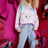 Solid High Waist Washed Casual Denim Jeans Woman,Spring ELF Pure Ripped Hole Diamond Beaded Ladies,Daily Trousers