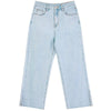 Solid High Waist Washed Casual Split Hem Flare Jeans Women,Spring Pure Letter Embroidery Ladies Basic Daily Trouser