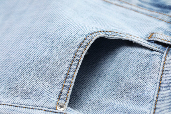 Solid High Waist Washed Casual Split Hem Flare Jeans Women,Spring Pure Letter Embroidery Ladies Basic Daily Trouser