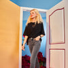 Solid High Waist Washed Casual Denim Jeans Woman,Summer ELF Pure Ripped Hole Chic Sexy Ladies,Daily Trousers