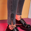 Solid High Waist Washed Casual Denim Jeans Woman,Summer ELF Pure Ripped Hole Chic Sexy Ladies,Daily Trousers
