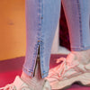 Solid High Waist Washed Casual Denim Jeans Woman,Summer ELF Pure Ripped Hole Chic Sexy Ladies,Daily Trousers