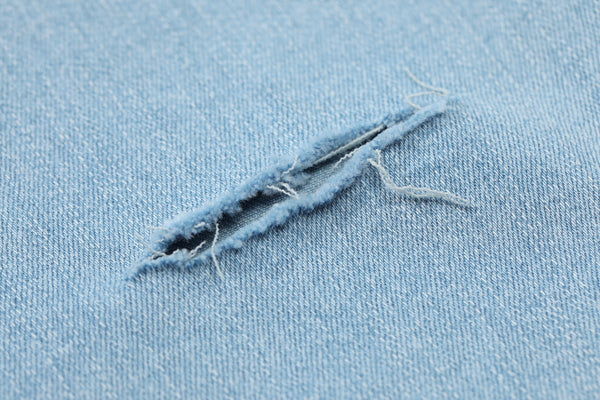 Solid High Waist Washed Casual Denim Jeans Woman,Summer ELF Pure Ripped Hole Chic Sexy Ladies,Daily Trousers