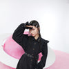 Harajuku Cartoon Print High Waist Casual Shirt Dresses Women Spring Stylish Punk Ladies Vintage Summer Dress