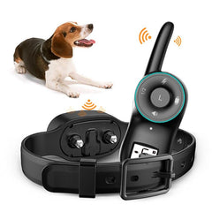 Pet Waterproof Training Collars Stop Barking Dog Rechargeable Ultrasonic Collars Pet Dog Anti Bark Collar Control Train