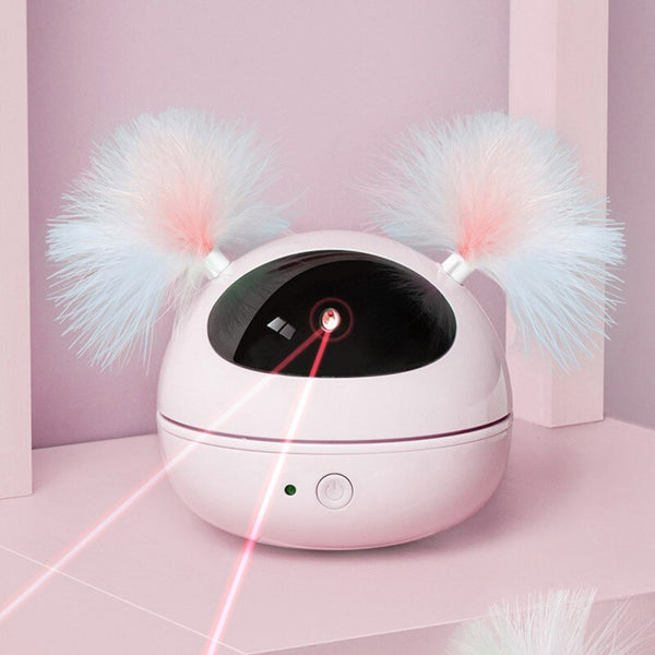 Electric Interactive Cat Toy Ball Feather Infrared Light Tease Tease Cat Stick Toys | Vimost Shop.