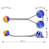 Interactive Pet Toys For Cats Dogs Training Suction Cup Push Ball Toys Elastic Ropes Pet Tooth Cleaning Chewing IQ Exercise New | Vimost Shop.