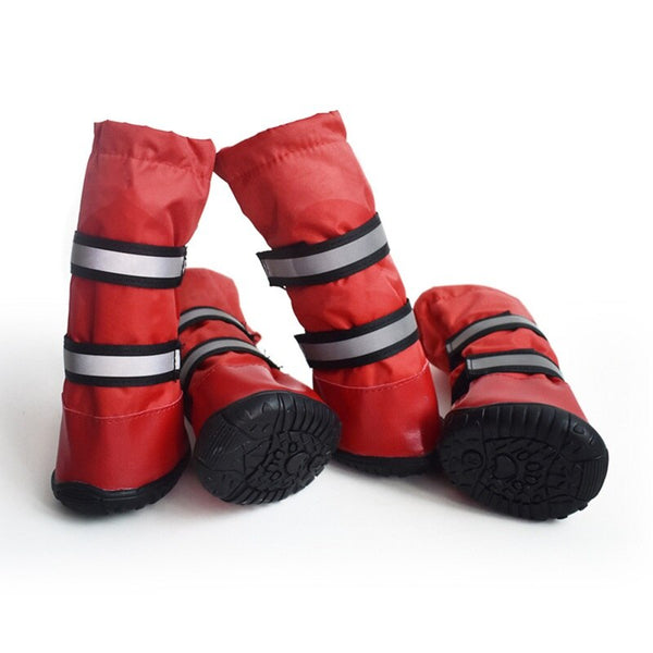 4pcs/set Antiskid Puppy Shoes Soft-soled Dog Shoes Waterproof Soft Pet Paw Care Pet Accessories Chihuahua Yorkie Shoes | Vimost Shop.