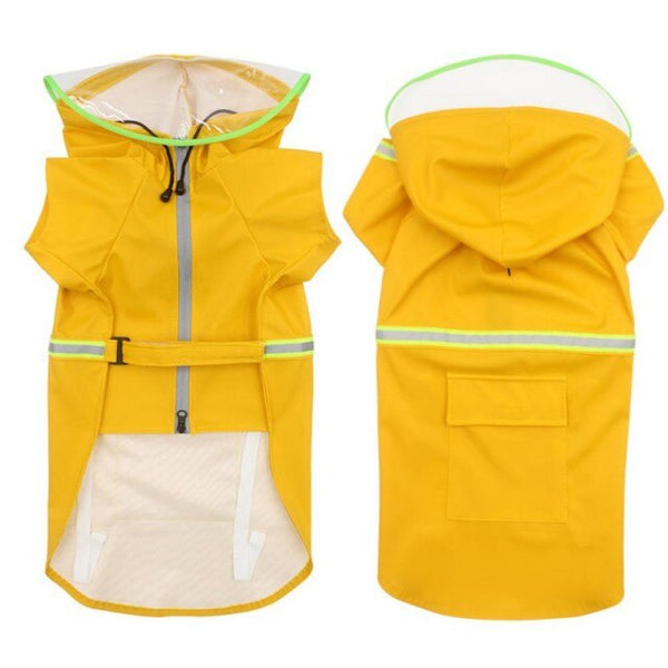 Pet Dog Raincoats Reflective Small Large Dogs Rain Coat Waterproof Jacket Fashion Outdoor Breathable Puppy Clothes 2XL-5XL | Vimost Shop.