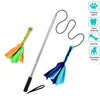 Interactive Dog Cat Feather Toy Feather Teaser Stick Wand Pet Feather Refill Replacement Catcher Product for Kitten | Vimost Shop.