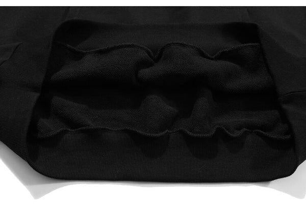 Hoodie Men Hit Color Letter Patch Hooded Sweatshirt Pullover Spring Harajuku College Style Simple All-match Streetwear