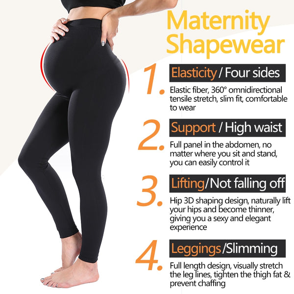 Maternity Leggings High Waist Belly Support Leggins for Pregnant Women Pregnancy Skinny Pants Body Shaping Postpartum Trousers | Vimost Shop.