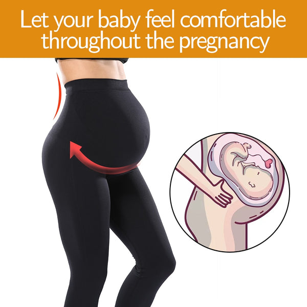 Maternity Leggings High Waist Belly Support Leggins for Pregnant Women Pregnancy Skinny Pants Body Shaping Postpartum Trousers | Vimost Shop.