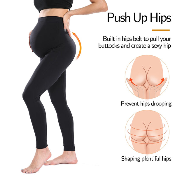 Maternity Leggings High Waist Belly Support Leggins for Pregnant Women Pregnancy Skinny Pants Body Shaping Postpartum Trousers | Vimost Shop.