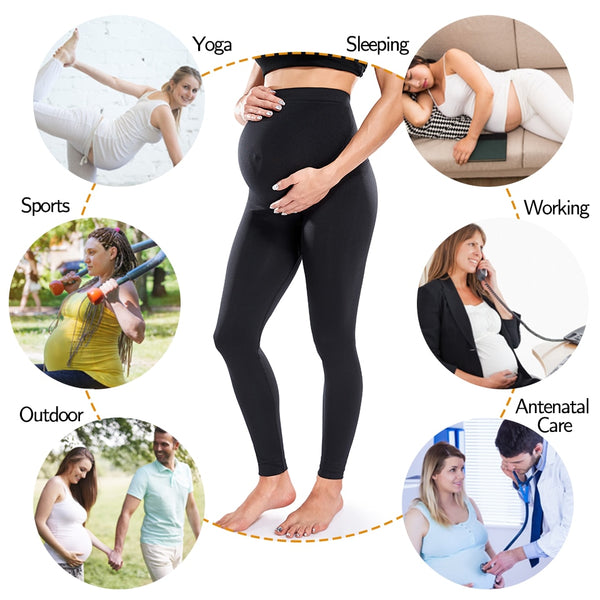 Maternity Leggings High Waist Belly Support Leggins for Pregnant Women Pregnancy Skinny Pants Body Shaping Postpartum Trousers | Vimost Shop.