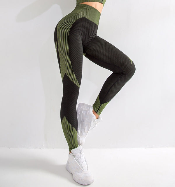 High Waist Fitness Gym Leggings Women Seamless Push Up Energy Tights Workout Running Activewear Tummy Control Yoga Pants