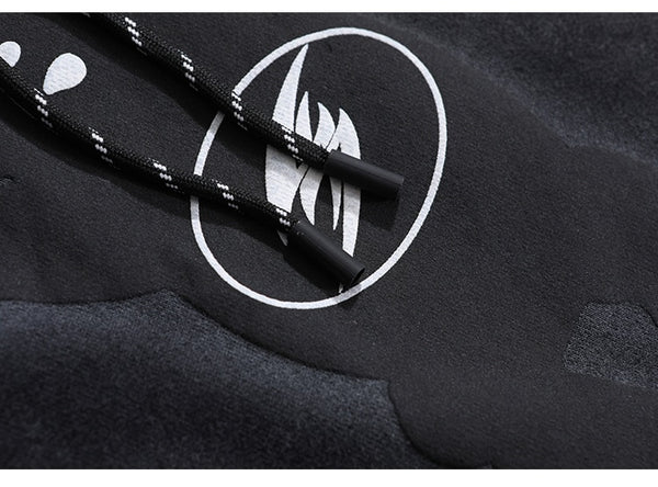 Men Funny Bear Letter Print Hoodie Sweatshirt Men Casual Cozy Oversized Pullover High Street Harajuku Couple Streetwear