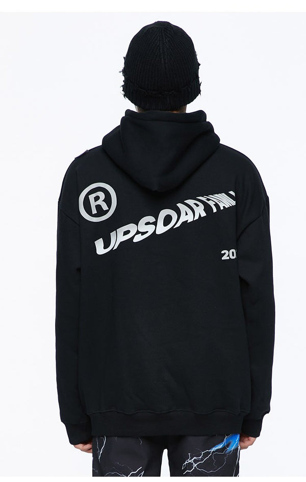 Hoodies Men Hip Hop Graffiti Letter Print Hooded Streetwear Winter Casual Plus Velvet Warm High Street Couple Pullover