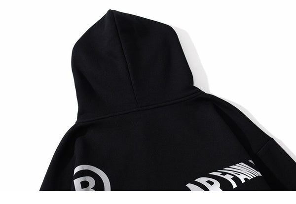 Hoodies Men Hip Hop Graffiti Letter Print Hooded Streetwear Winter Casual Plus Velvet Warm High Street Couple Pullover