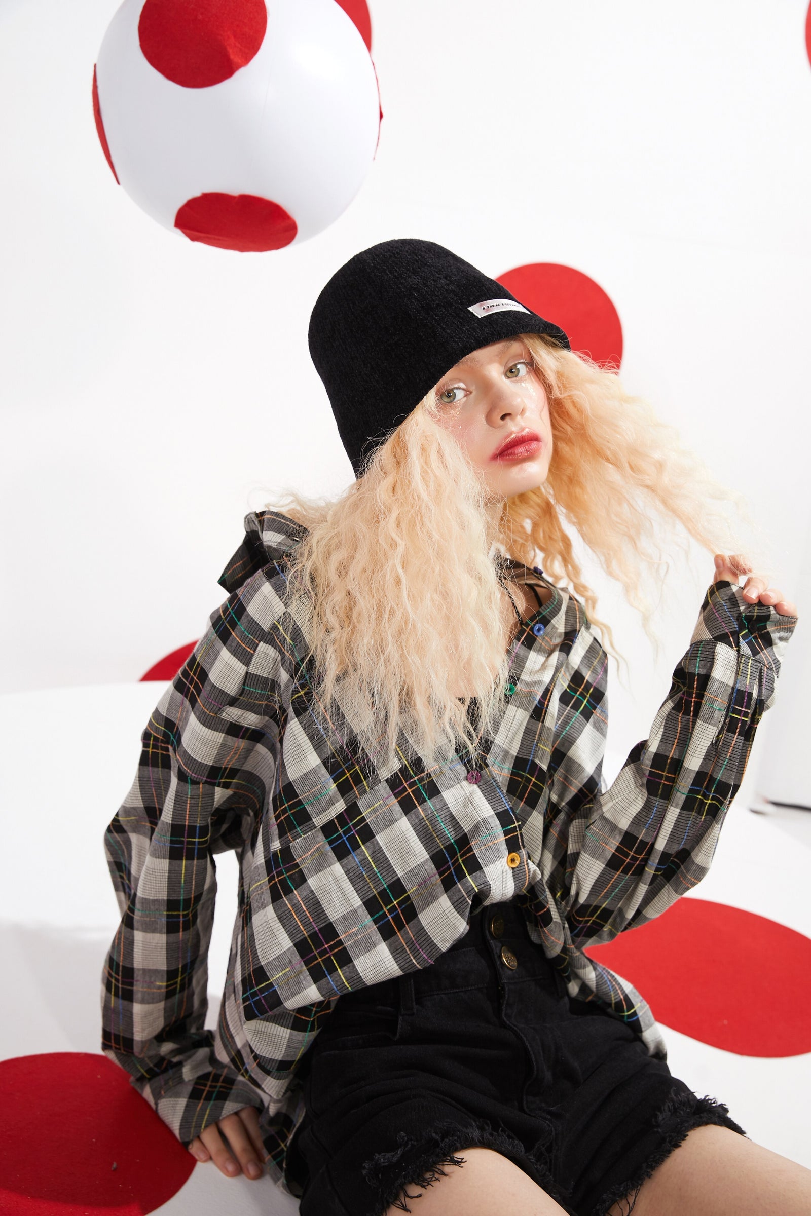 Plaid British Single Breasted Casual Shirt Women,Spring Vintage Full Sleeve,Korean Ladeis Basic Daily Chic Top