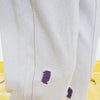 Solid High Waist Washed Casual Harem Jeans Women,Spring Pure Purple Ripped Hole Ladies Basic Daily Trousers