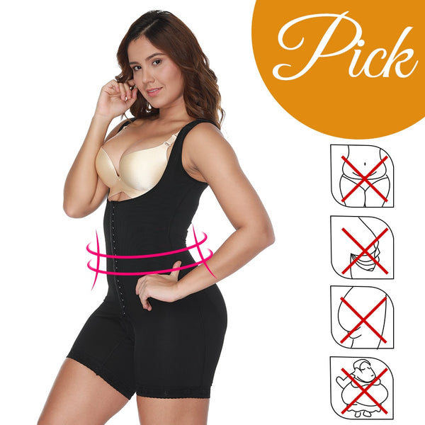 Women Shapewear Tummy Control Bodysuit Fajas Colombianas Full Body Shaper Slimming Underwear Mid Thigh Slimmer Waist Cincher | Vimost Shop.