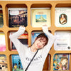 Harajuku Letter Print Casual T-Shirts Women,Summer ELF Vintage Full Sleeve Female Basic Daily Knitwear Tops