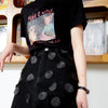 Solid Pure High Waist Applique Casual Women Mini Skirts,Spring Vintage Stylish Sexy Ladies Daily Denim Bottom