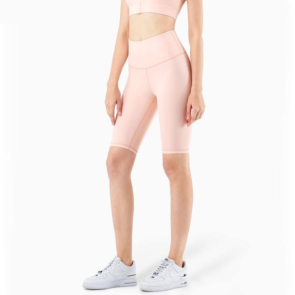 Second Skin Feel Workout Fitness Gym Biker Shorts Women High Waist Squat Proof Athletic Exercise Sport Shorts