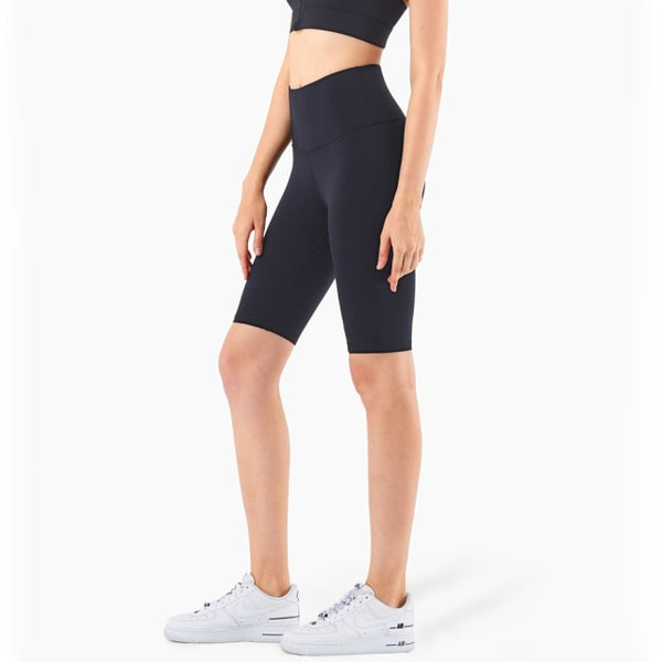 Second Skin Feel Workout Fitness Gym Biker Shorts Women High Waist Squat Proof Athletic Exercise Sport Shorts