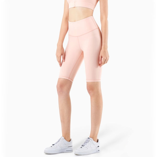 Second Skin Feel Workout Fitness Gym Biker Shorts Women High Waist Squat Proof Athletic Exercise Sport Shorts