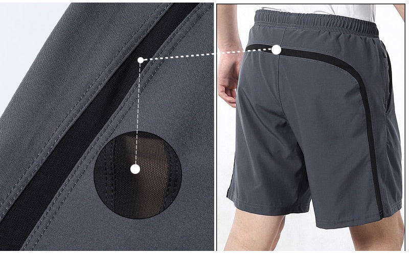 Men 7 Inch Running Shorts 2 in 1 Quick Dry Active Training Exercise Jogging Sports Shorts Gym Shorts With Pocket