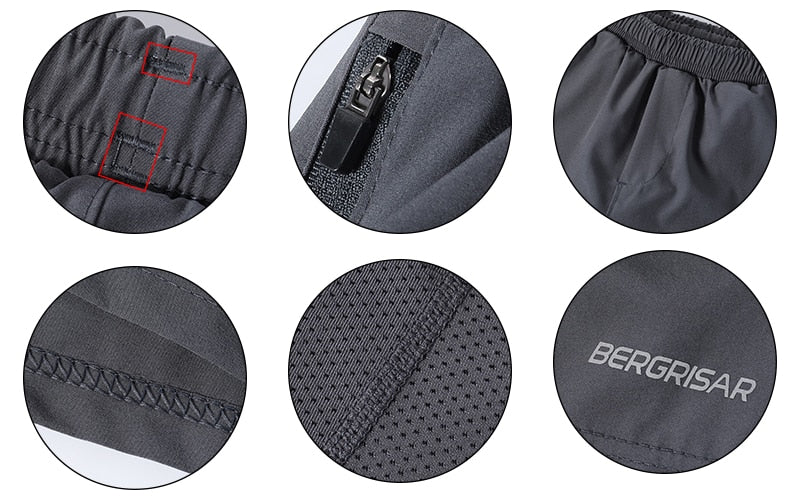 Men 7 Inch Running Shorts 2 in 1 Quick Dry Active Training Exercise Jogging Sports Shorts Gym Shorts With Pocket