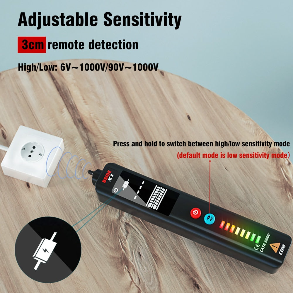 X1/X2 Voltage Detector Tester Smart Multimeter Non-contact Infrared Thermometer EBTN Display Live wire Test pencil Meter | Vimost Shop.