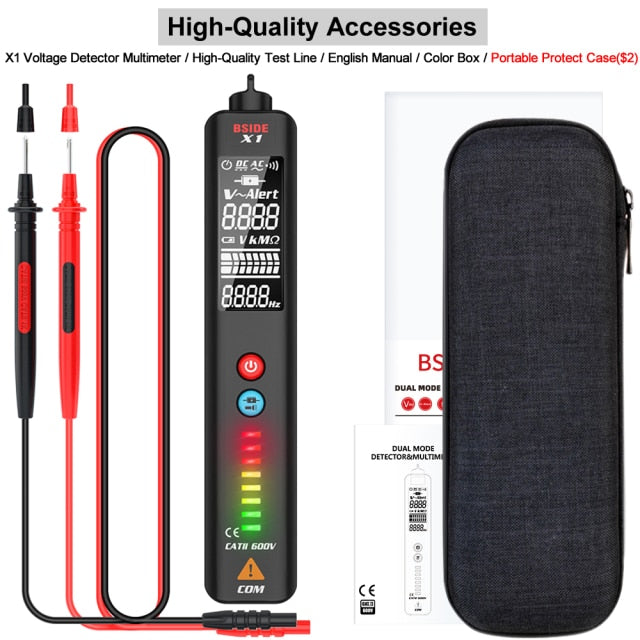 X1/X2 Voltage Detector Tester Smart Multimeter Non-contact Infrared Thermometer EBTN Display Live wire Test pencil Meter | Vimost Shop.