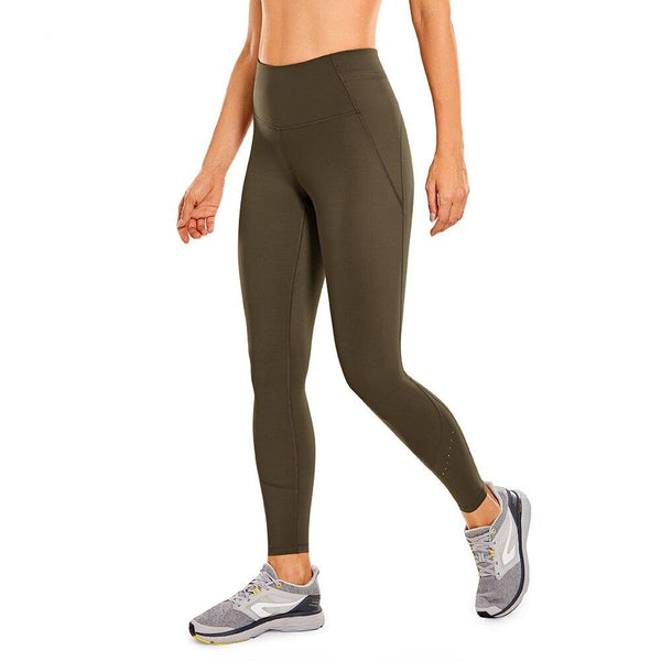 Naked Feeling Women's Workout Leggings 7/8 High Waisted Yoga Pants with Side Pocket-25 Inches