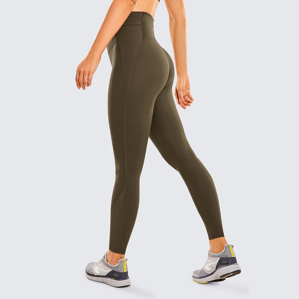 Naked Feeling Women's Workout Leggings 7/8 High Waisted Yoga Pants with Side Pocket-25 Inches