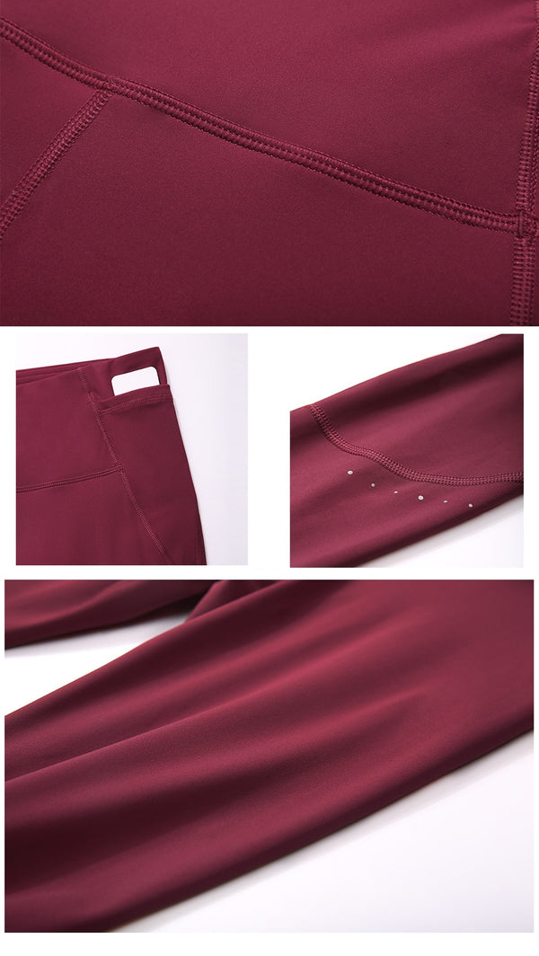 Naked Feeling Women's Workout Leggings 7/8 High Waisted Yoga Pants with Side Pocket-25 Inches