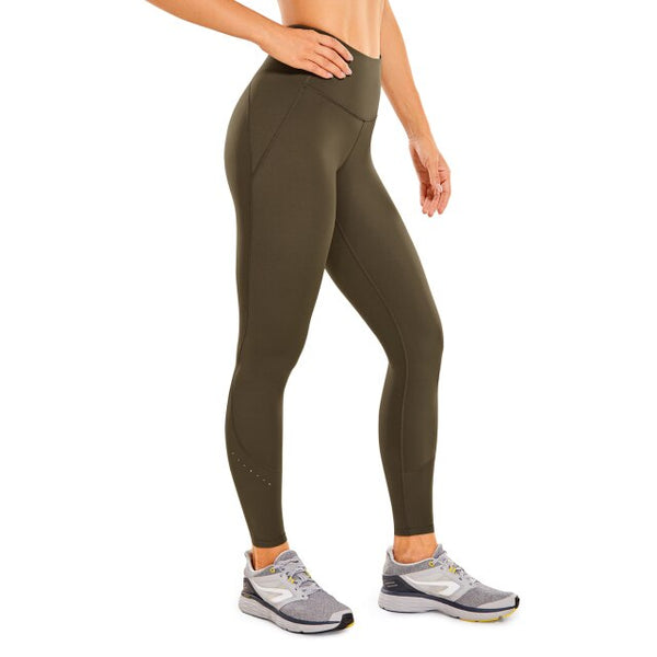 Naked Feeling Women's Workout Leggings 7/8 High Waisted Yoga Pants with Side Pocket-25 Inches