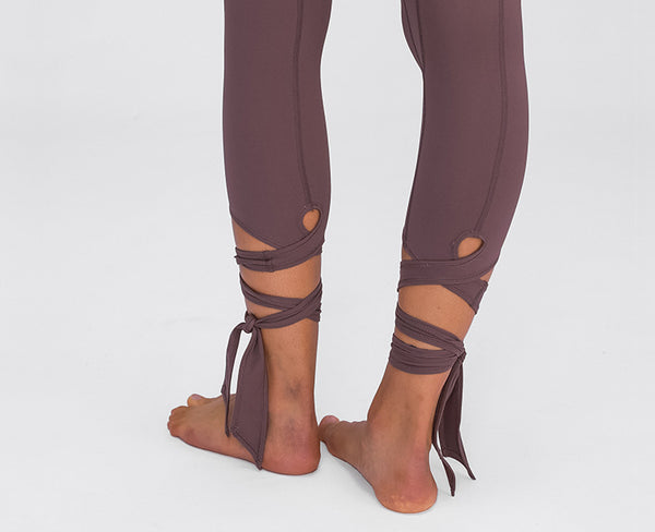 JUST A TIE Naked Feel Yoga Dancer Capri Pants Women 4-way Stretch Sport Cropped Tights Legging with Inner Pocket 21