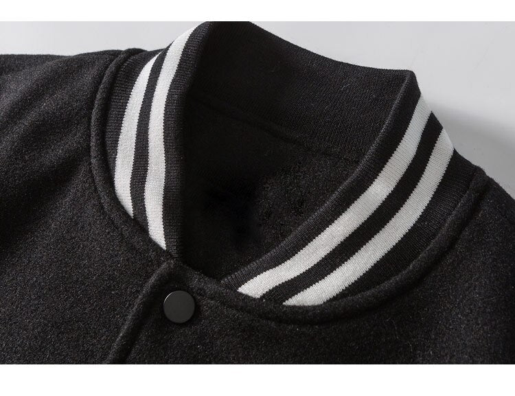 Soft Furry Patch Leather Patchwork Baseball Jacket Men Coats Autumn Baggy All-match College Style Bomber Jackets Couple