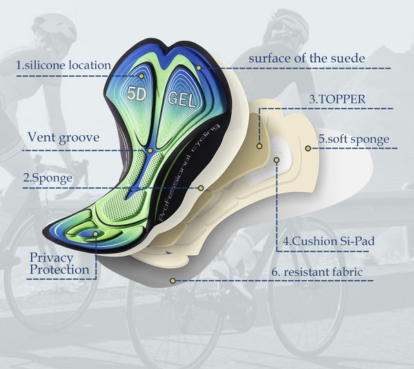 Cycling Shorts Men 5D Gel Pad Cycling Underwear Bicycle MTB Clothing Bike Shorts Shock Absorption Riding Downhill