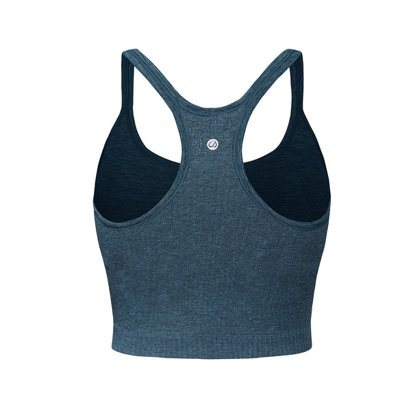 Women's Longline Sports Bra Padded Wireless Racerback Yoga Bras Crop Tank Tops