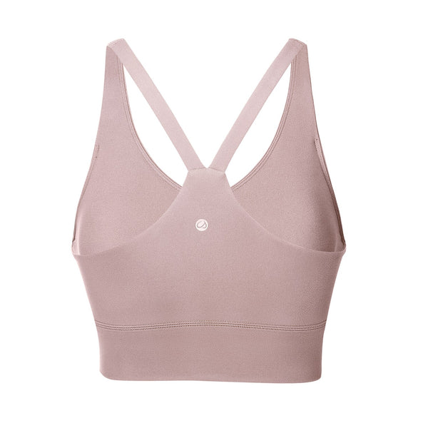 Women's Strappy Longline Sports Bra Padded Wireless Y-Back Racerback Yoga Bras Crop Tank Tops
